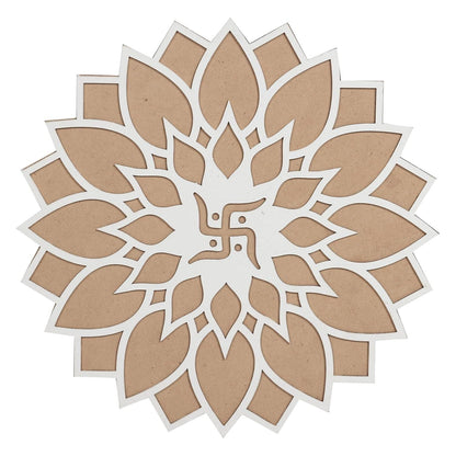 Reusable Wooden Base and Rangoli Template Mat