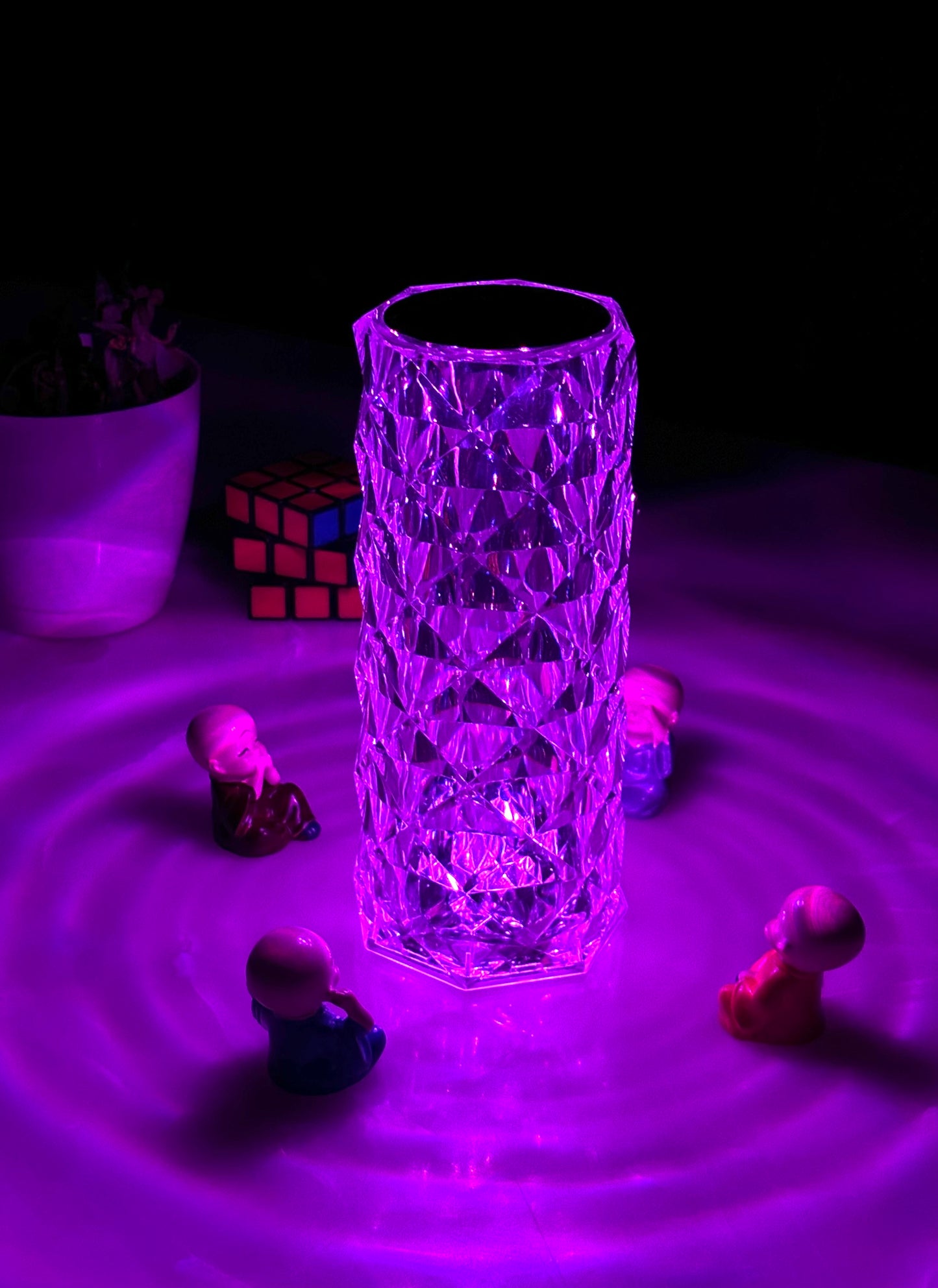 Rose Crystal Table Lamp