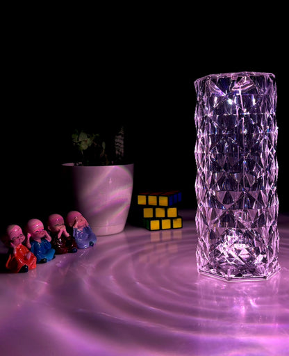 Rose Crystal Table Lamp