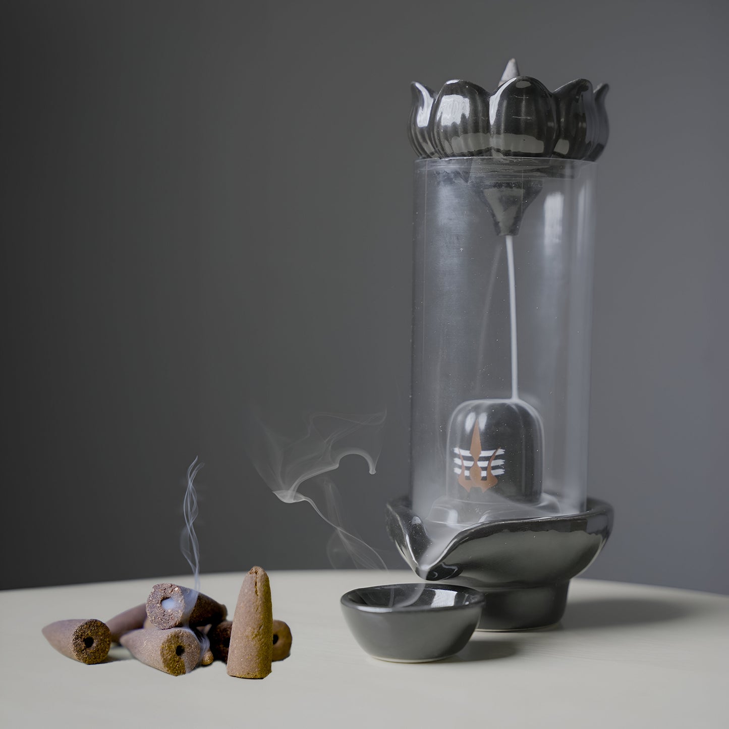 Shiva Smoke Fountain Incense Burner